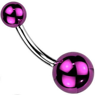 Piercing ombligo Acrílico recubierto de vidrio