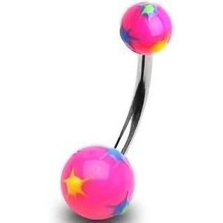 Piercing ombligo Bola estrellada acrílica