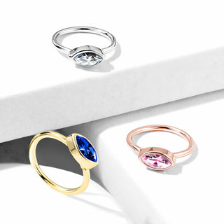 Anillo Circonita talla marquesa Flexible