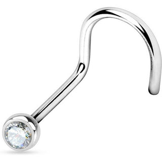 Nariz Screw Circonita Plata