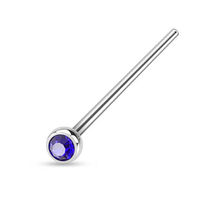 Nariz Cola de pez Circonita Plata