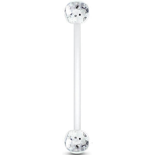 Piercing ombligo Bola de purpurina acrílica