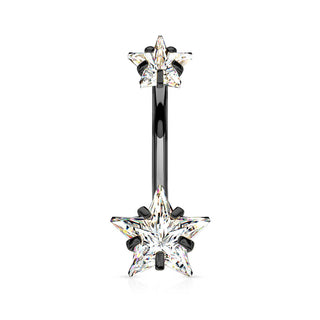 Piercing ombligo Circonita Estrella Rosca interna