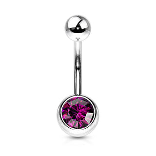 Piercing ombligo Circonita Bola