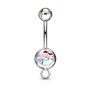 Piercing ombligo Circonita bola