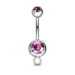 Piercing ombligo Circonita bola