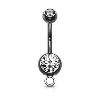 Piercing ombligo Circonita esférica