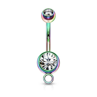 Piercing ombligo Circonita esférica