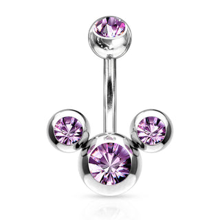 Piercing ombligo 3 Circonita