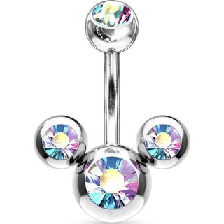 Piercing ombligo 3 Circonita