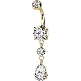 Piercing ombligo Gotas colgante Circonita