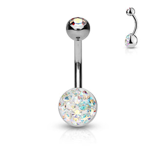 Piercing ombligo Circonita Bola