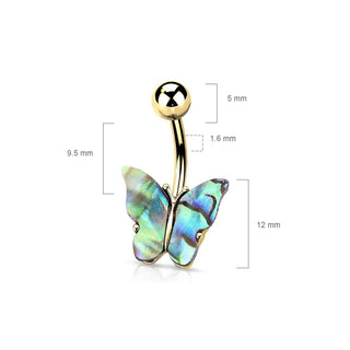 Piercing ombligo Mariposa