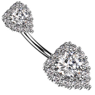 Piercing ombligo Corazón circonita