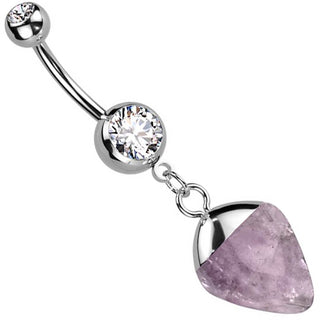 Piercing ombligo Piedra semipreciosa