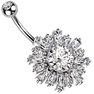 Piercing ombligo Sol circonita