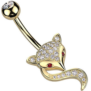Piercing ombligo Zorro circonita