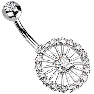 Piercing ombligo Rueda circonita