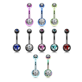 Piercing ombligo Bola Circonita