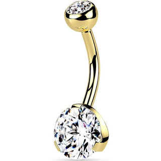 Piercing ombligo Circonita Bola