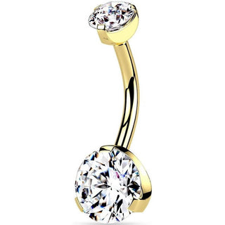Piercing ombligo Circonita Redonda Rosca interna