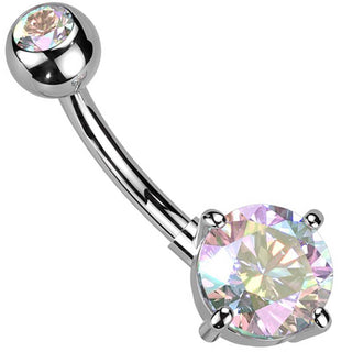 Piercing ombligo Circonita redonda