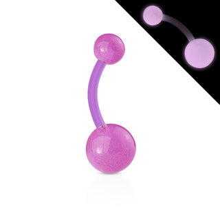 Piercing ombligo Bola Fosforescente