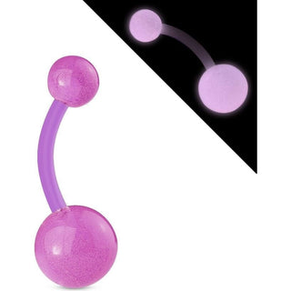 Piercing ombligo Bola Fosforescente