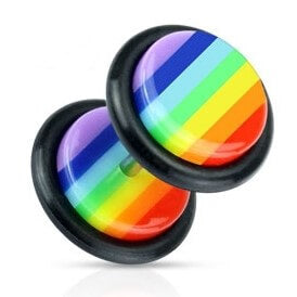 Acrílico Plug falso Arcoiris