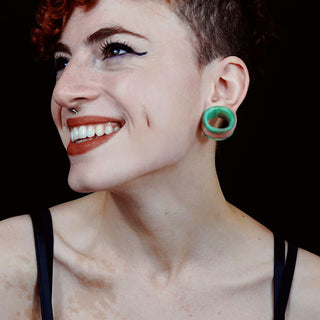 Cristal Túnel Vidrio Opal Verde