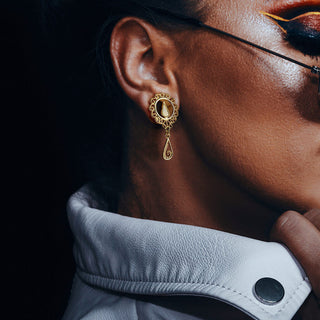 Túnel Oro con gotas de circonita