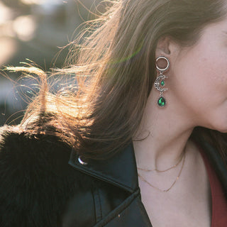 Túnel Colgante Luna de Circonita y Plata