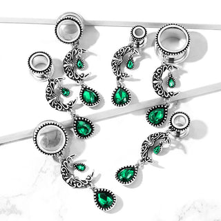 Túnel Colgante Luna de Circonita y Plata