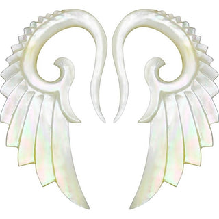 Alas de ángel esculpidas a mano