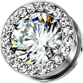 Plug Plata y circonitas