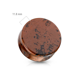 Plug Piedra semipreciosa Obsidiana