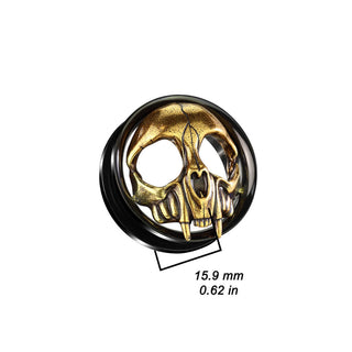 Túnel Calavera Oro y Negro