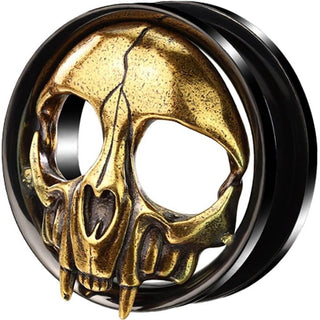 Túnel Calavera Oro y Negro