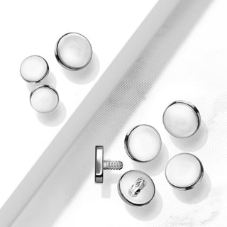 Titanio Redondo plano Rosca interna