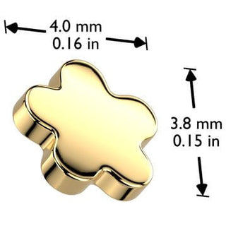 Titanio top flor Rosca interna