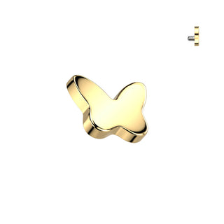 Titanio top mariposa Rosca interna