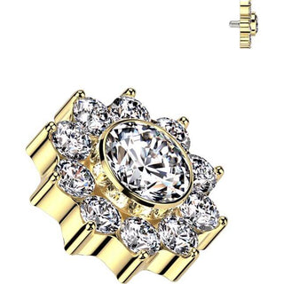 Titanio Flor de circonita Rosca interna