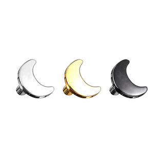 Titanio Media luna plana Rosca interna