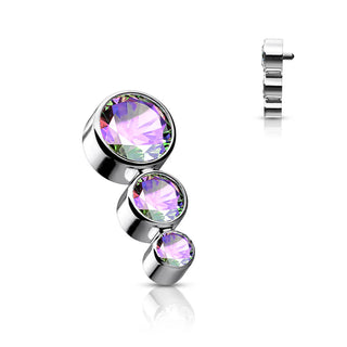 Titanio Top 3 Circonitas Rosca interna