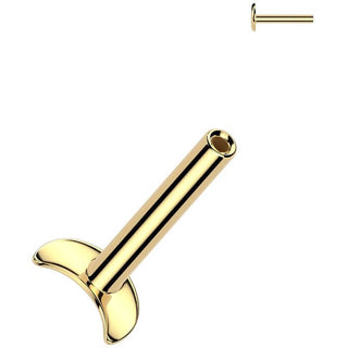 Titanio Labret base de luna Push In