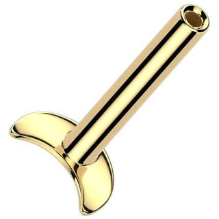 Titanio Labret base de luna Push In