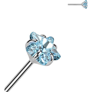 Titanio Estrella de circonita Push In