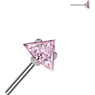 Titanio Triangulo de circonita Push In
