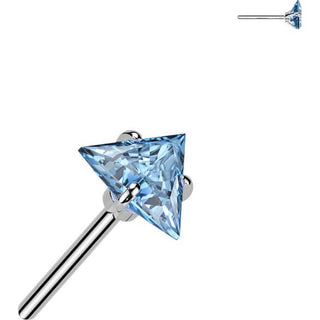 Titanio Triangulo de circonita Push In