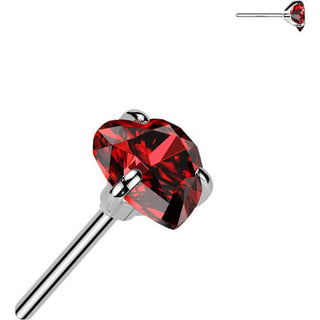 Titanio Corazòn de circonita Push In